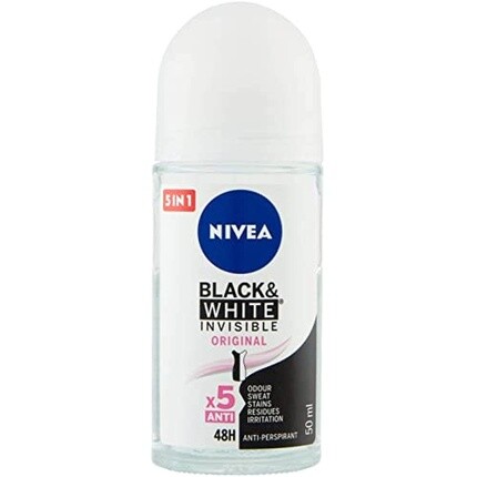 

Невидимый черный и белый шариковый дезодорант Nivea