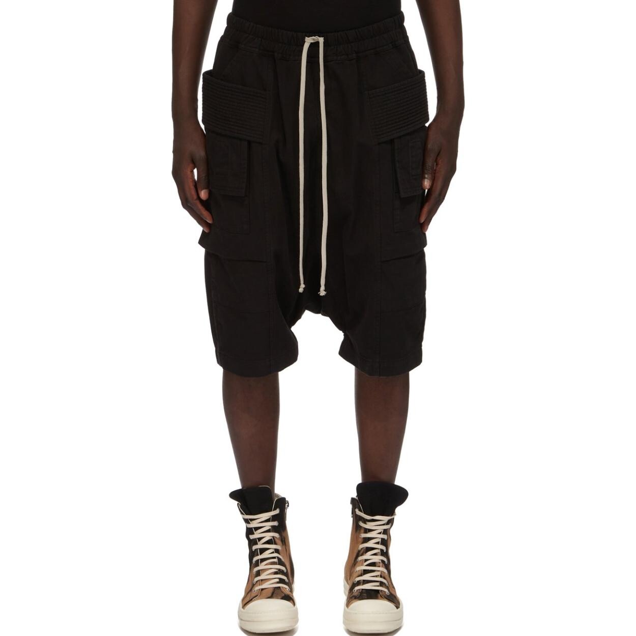 

Повседневные шорты мужские черные Rick Owens Drkshdw, черный