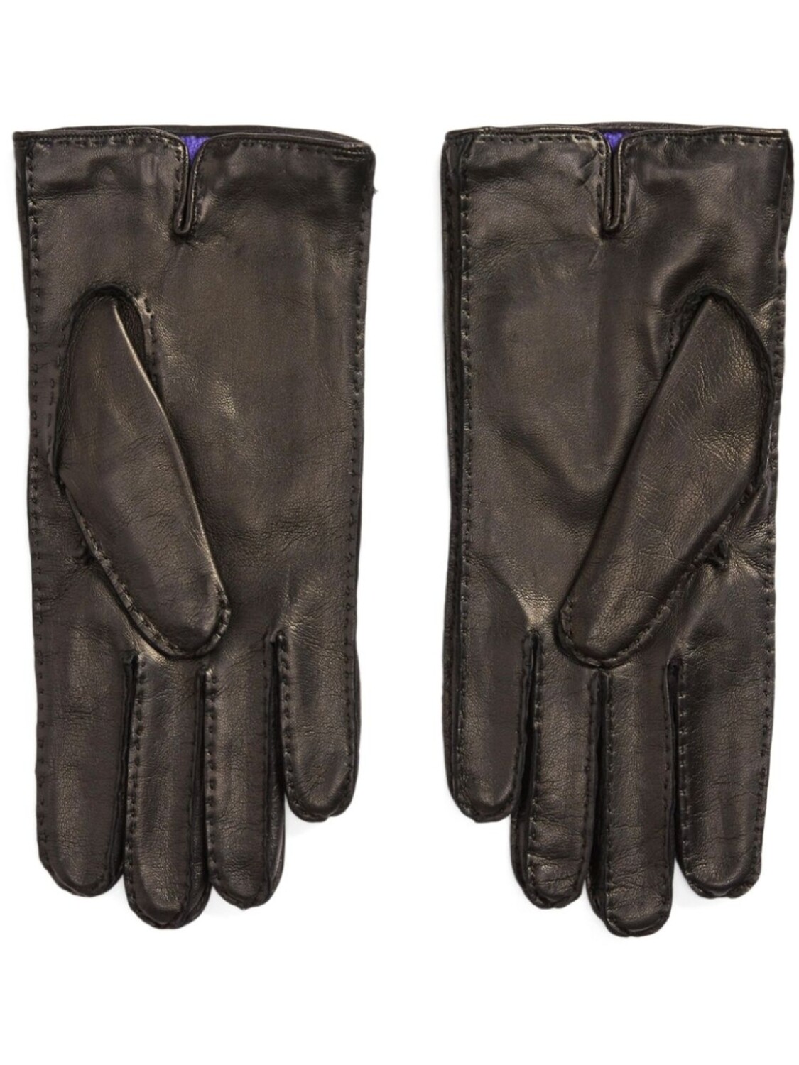 

Кожаные перчатки Ralph Lauren Purple Label, черный