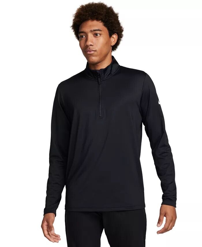 

Мужская рубашка для гольфа Victory Dri-FIT с молнией на половину длины Nike, черный