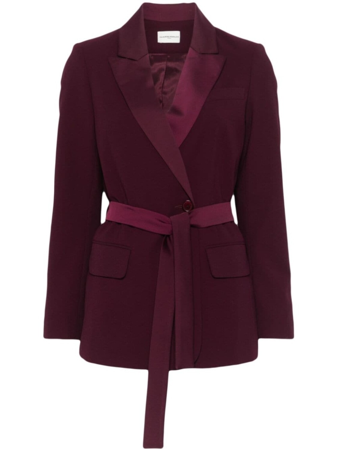 

Блейзер с поясом от Claudie Pierlot, фиолетовый