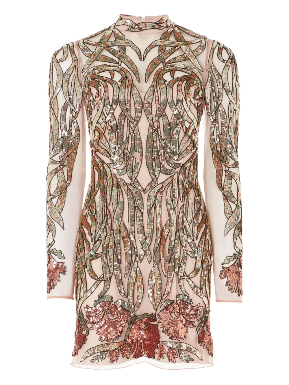 

Платье мини Suzani с пайетками Temperley London, нейтральный