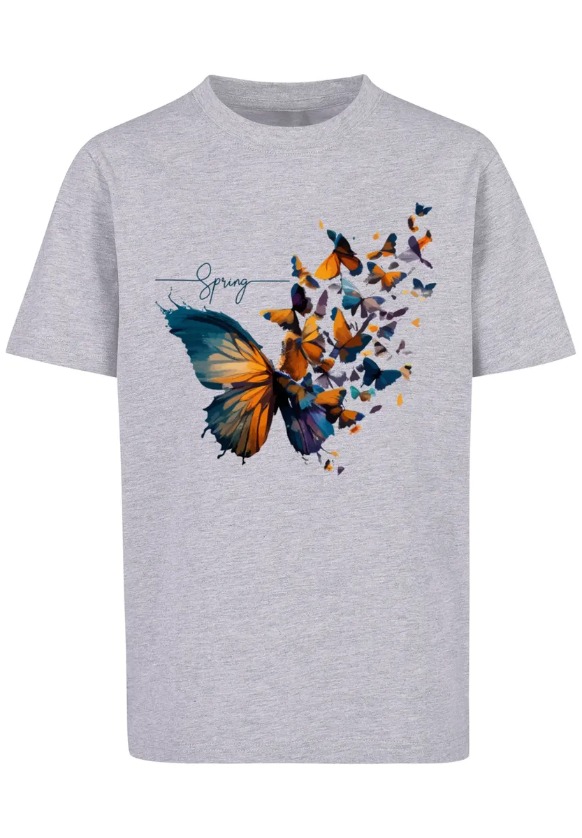 

F4NT4STIC Футболка "Butterfly Spring Tee Unisex", принт, серый