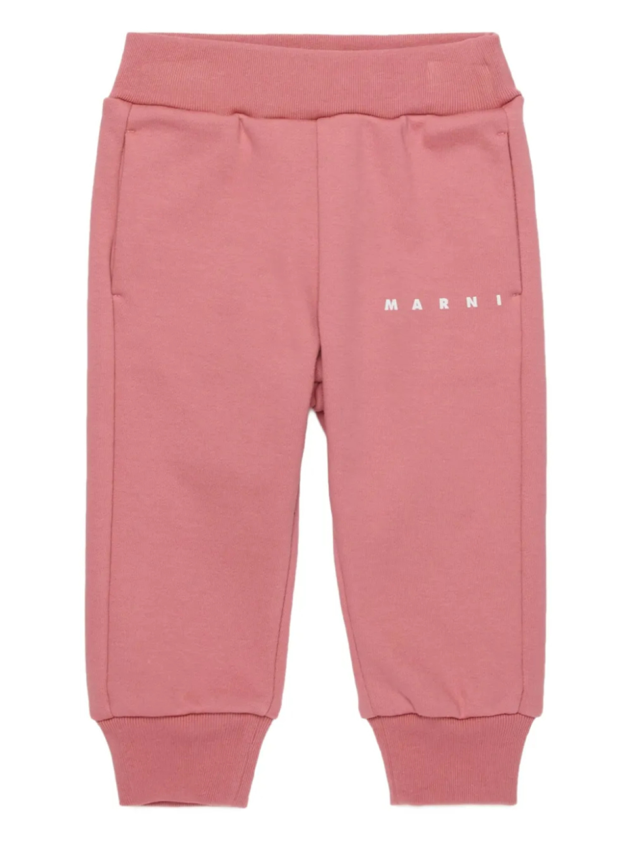 

Детские хлопковые спортивные штаны Marni Kids, розовый