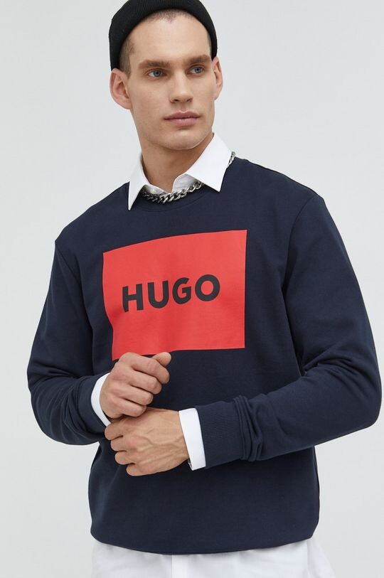 

Толстовка HUGO из хлопка Hugo, темно-синий