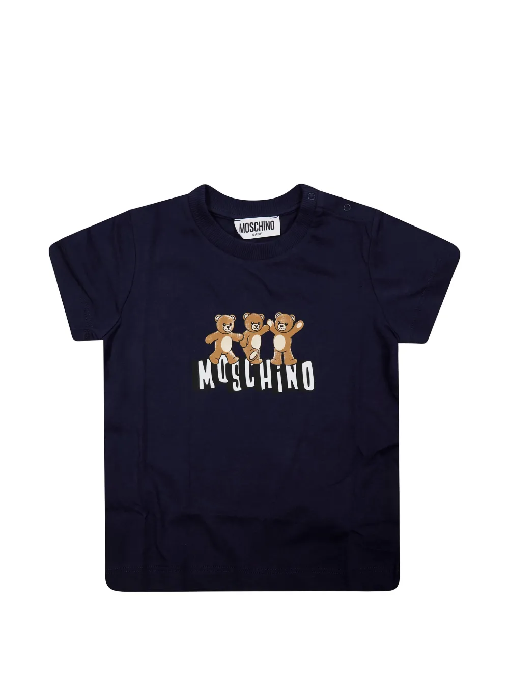 

Футболка с принтом игрушки Moschino Kids, синий