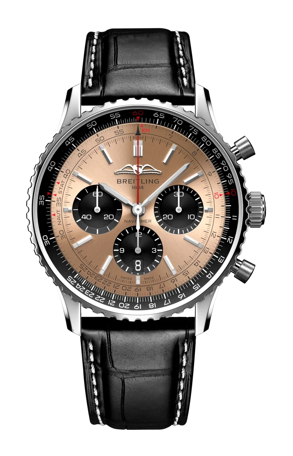 NAVITIMER B01 ХРОНОГРАФ 43 - AB0138241K1P1 BREITLING, золотой