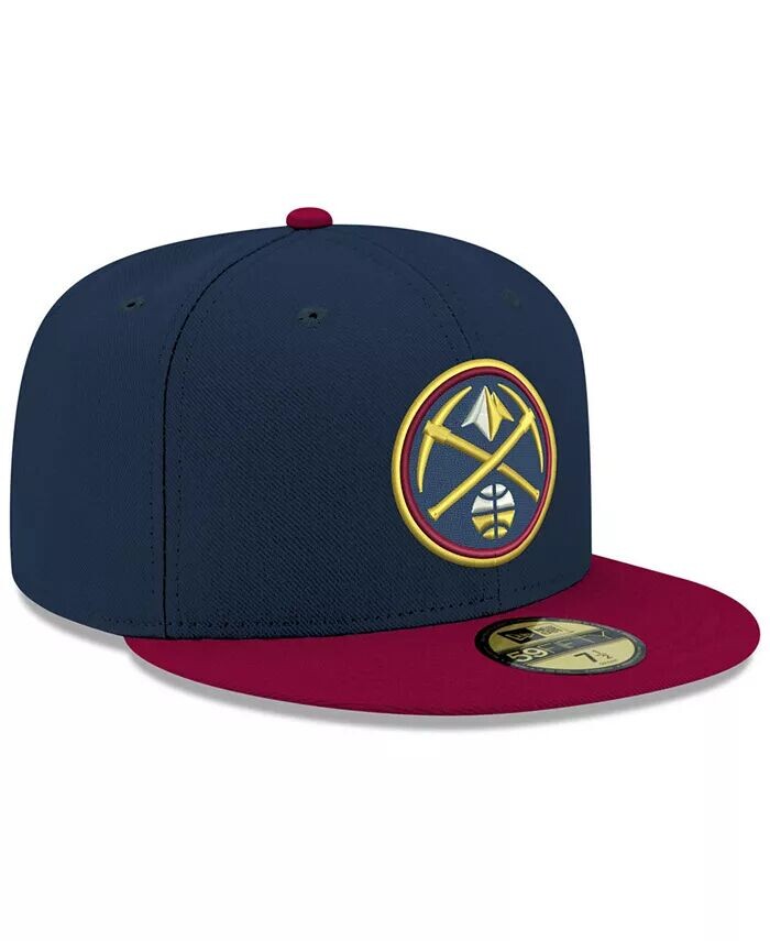 

Двухцветная кепка Denver Nuggets Basic 59FIFTY приталенного кроя New Era, синий