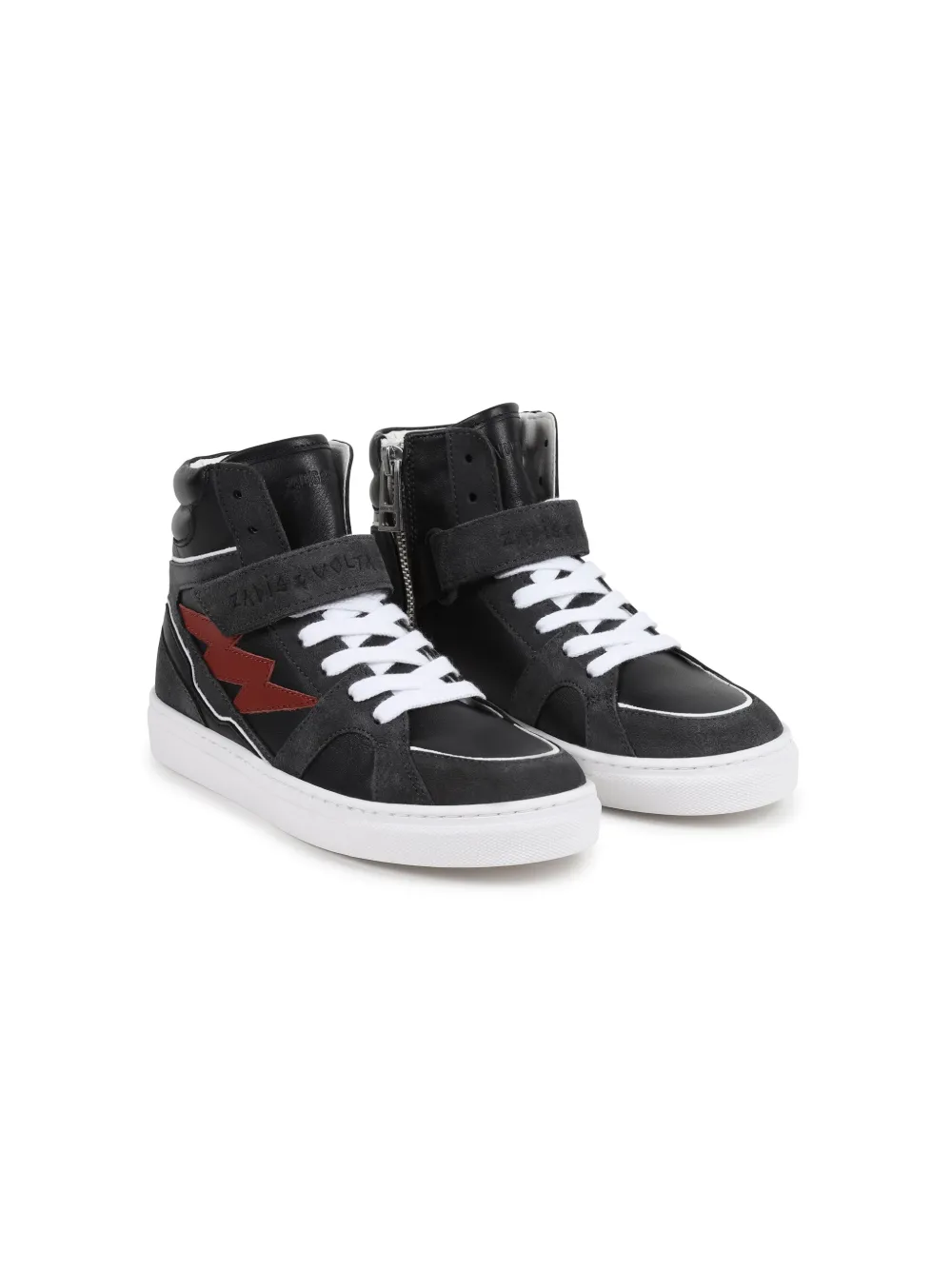 

Кожаные кроссовки Zadig & Voltaire Kids, черный