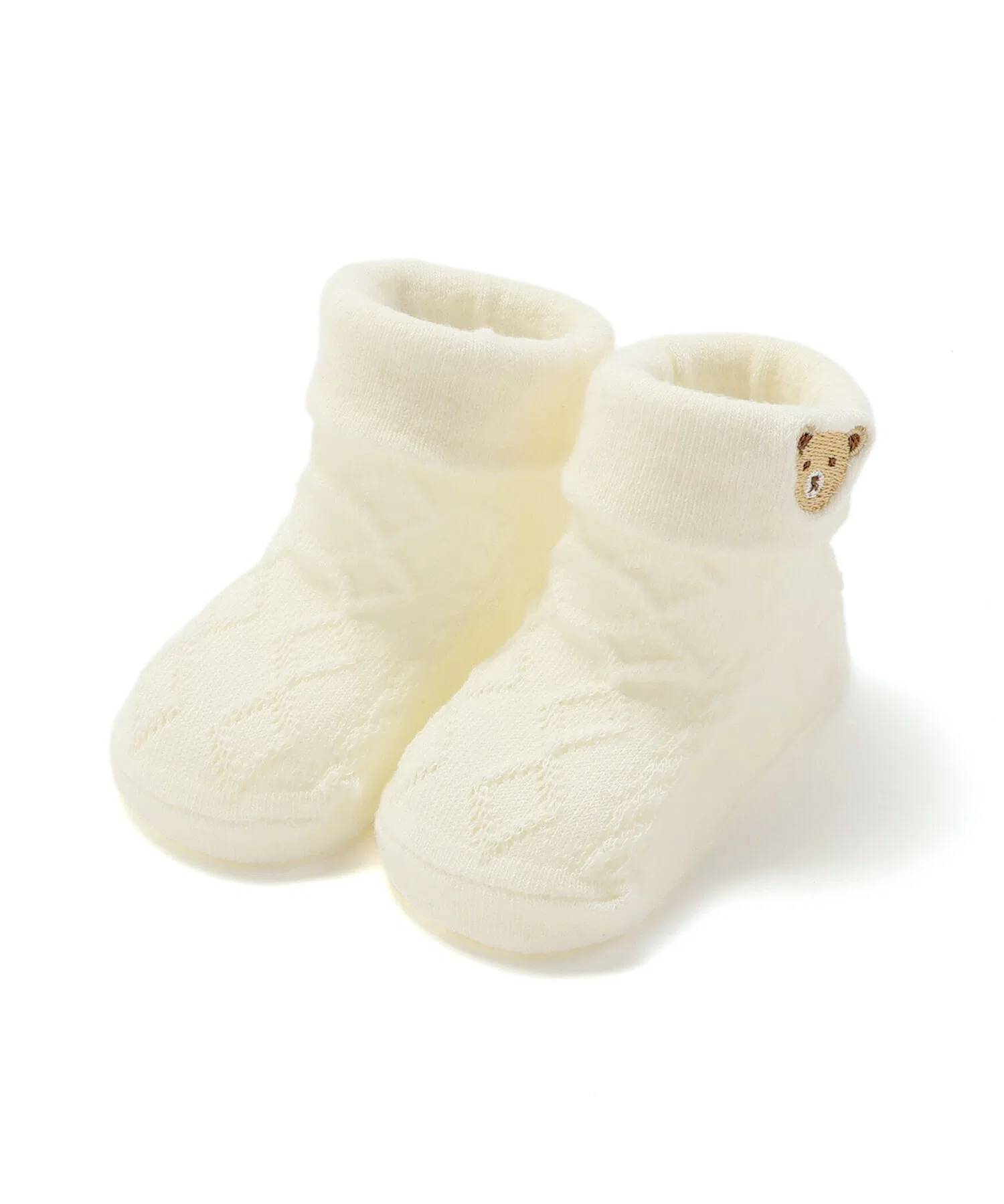 Детские носки с вышивкой медвежонка Fillot de Bebe Reduction белые