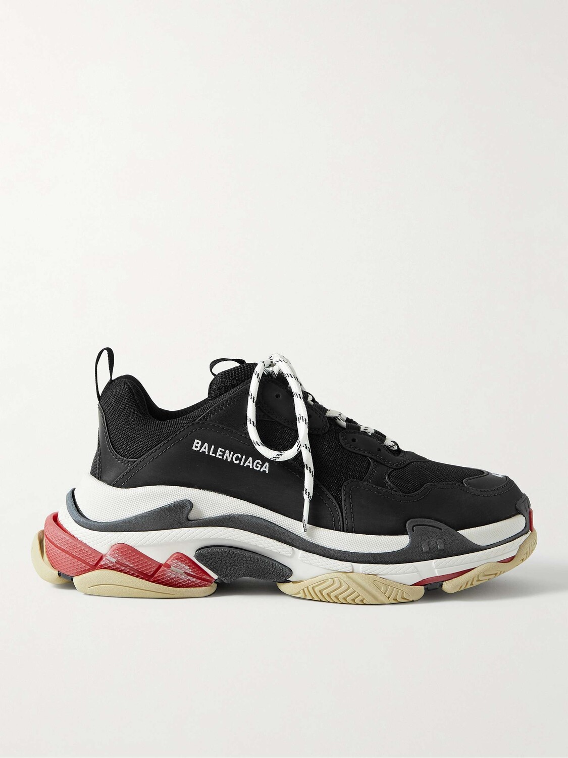 

Кроссовки из сетки Triple S, искусственной замши и искусственной кожи BALENCIAGA, черный