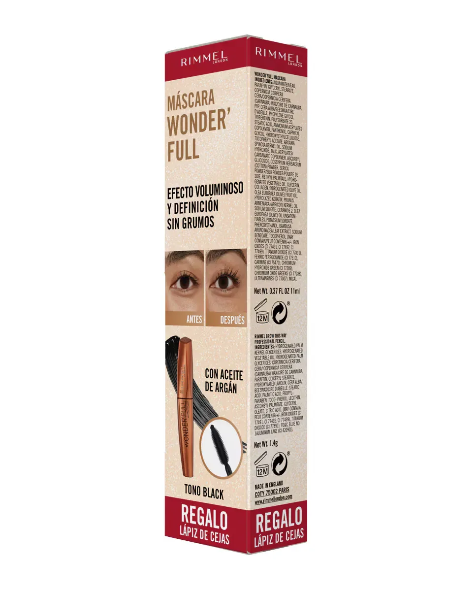 Набор масок Wonder Argan London Rimmel, Black
