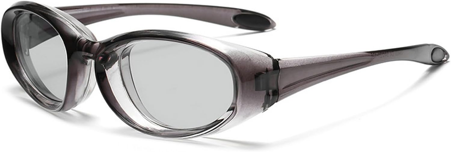 

Овальные спортивные очки-пилот для активного отдыха, модные женские очки в стиле Y2K, мужские очки для вождения и спорта, велоспорта, очки с защитой от УФ-излучения mincl, Gray