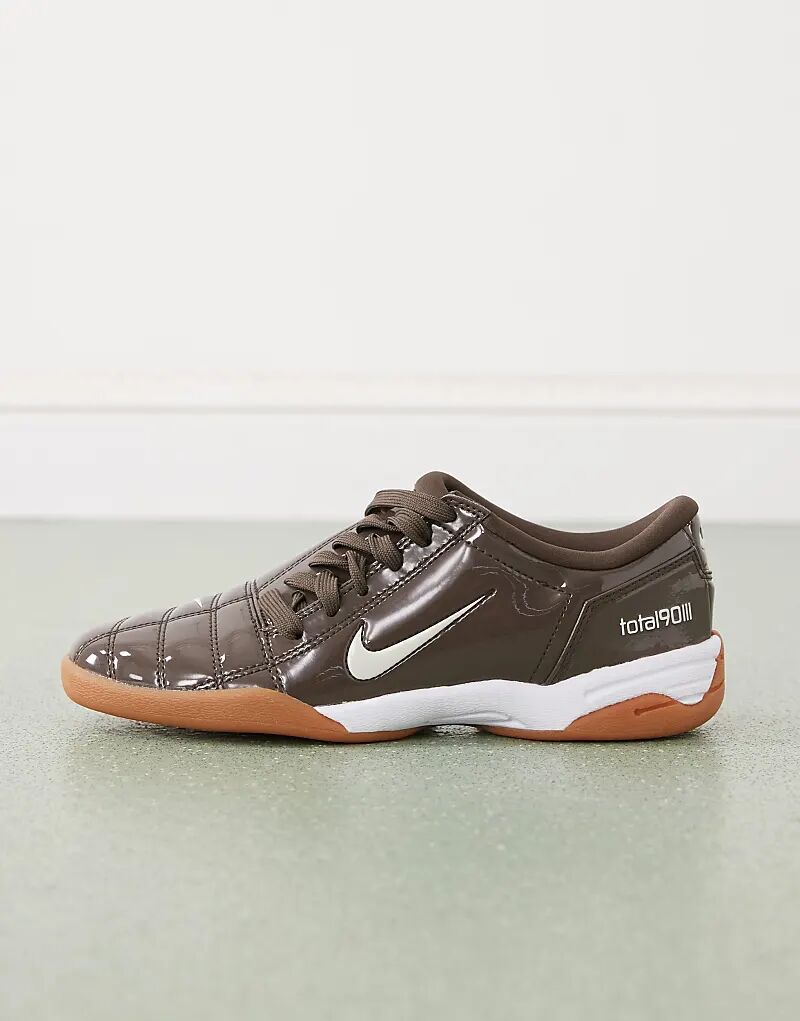 Кроссовки Nike T90 коричневого цвета — фото 2