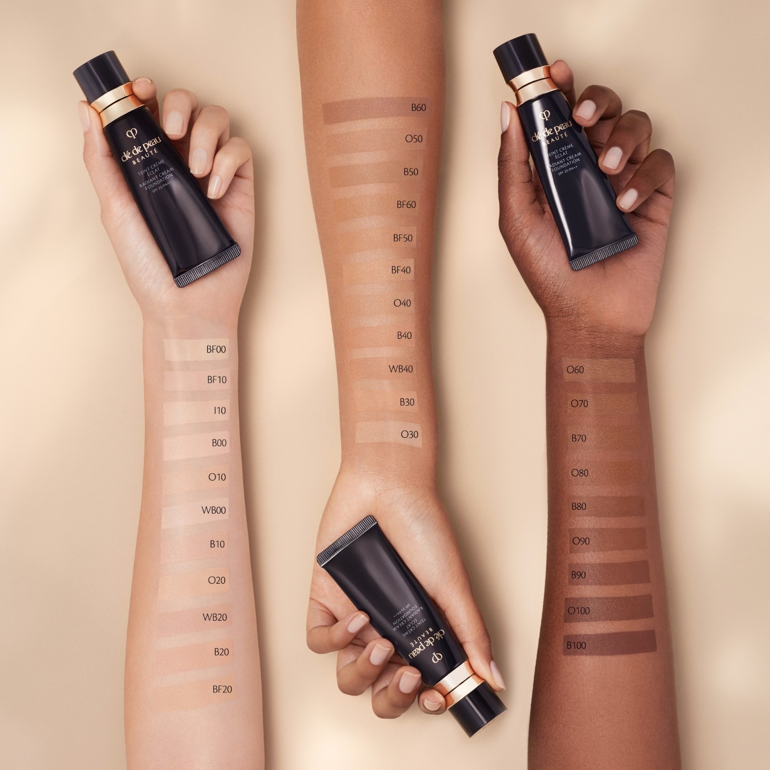 Тональный крем для лица radiant cream Cle De Peau Beaute, o50, объем 21 мл — фото 4