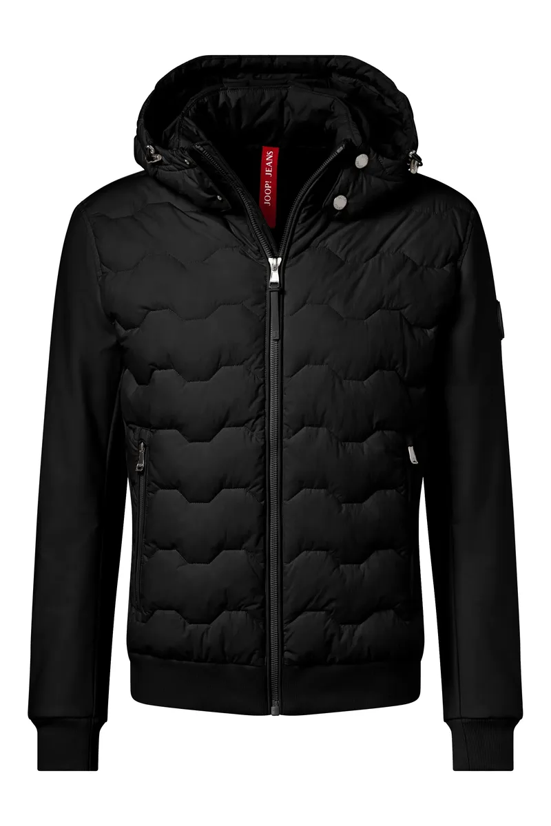 

Joop Jeans Блузон "Блейд", с капюшоном, с волнистой стежкой, черный