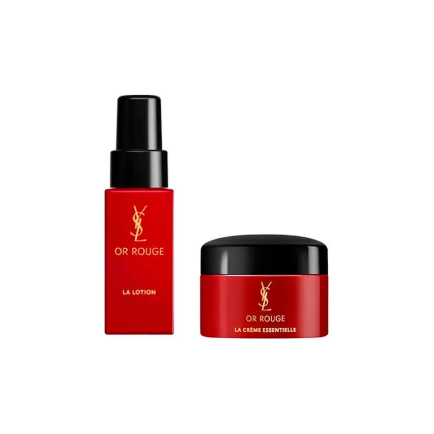 SAINT LAURENT Крем для лица успокаивающий для кожи, Two-Piece Set: 7ml Golden Face Cream+30ml Golden Toner