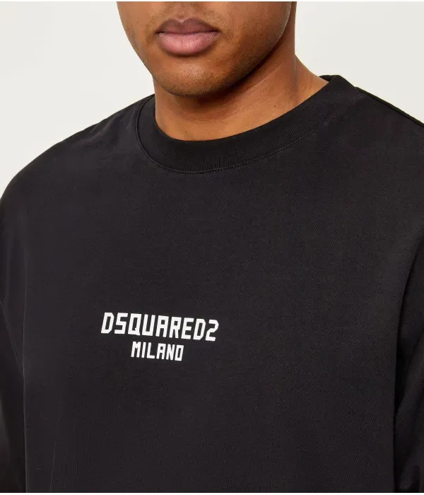 Футболка Милано loose fit Dsquared2, черный — фото 4