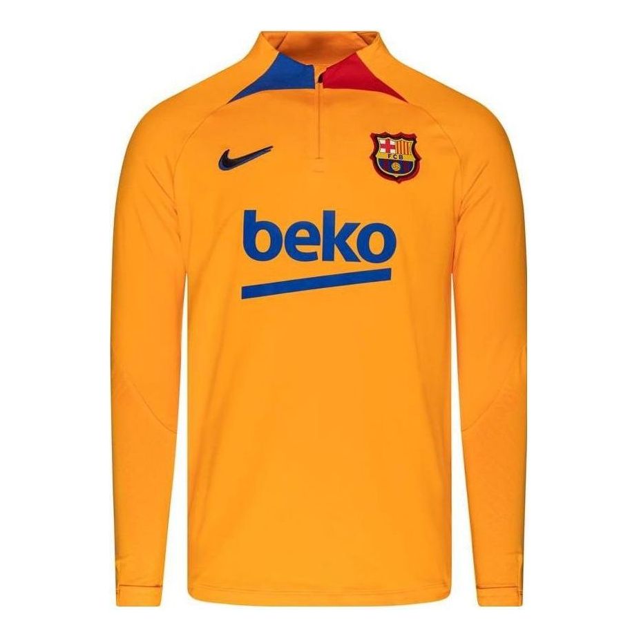 

Спортивный топ Nike FC Barcelona Strike Dri-FIT Soccer Drill Top 'Orange' DH7682-837, оранжевый