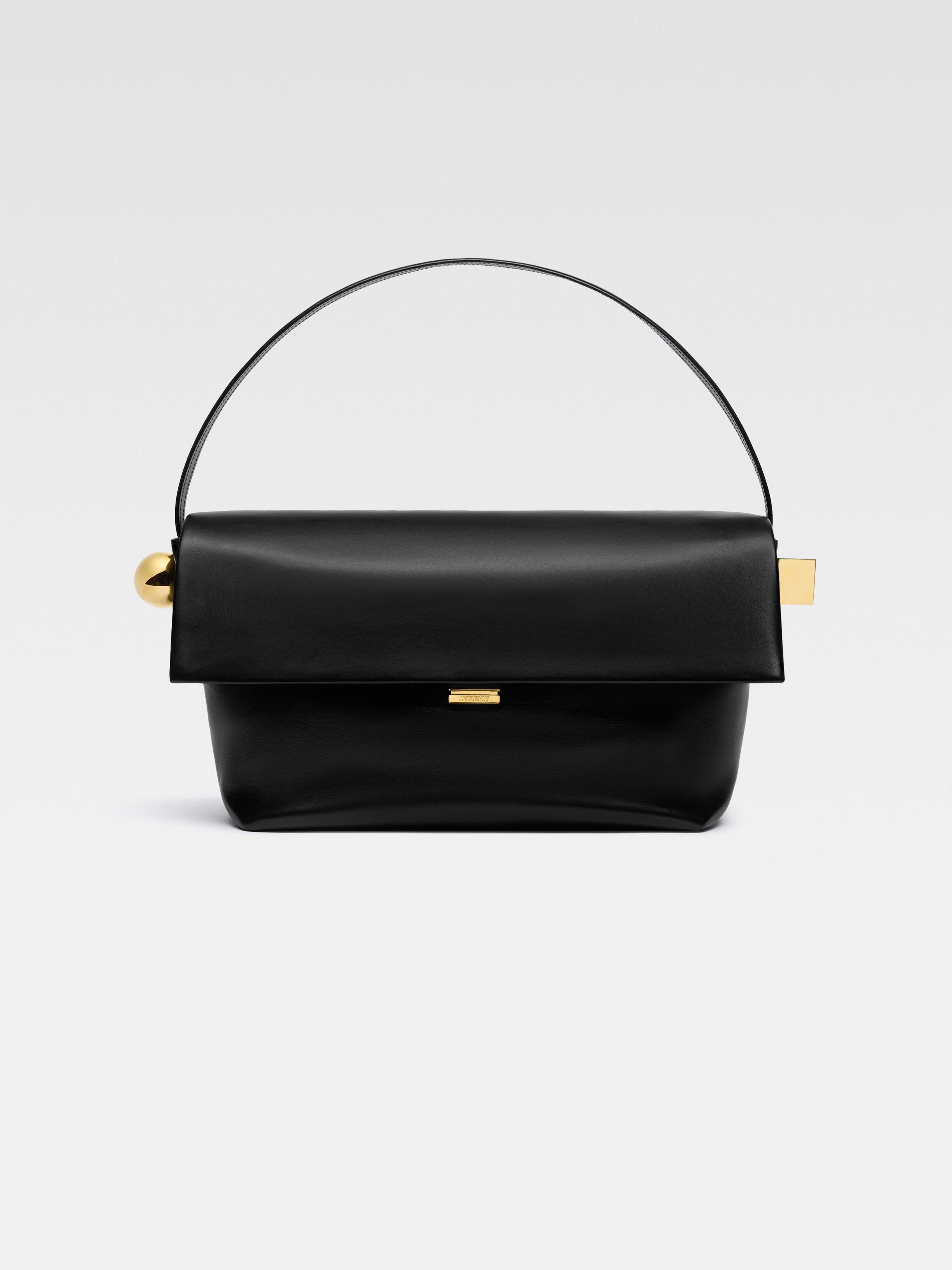 

Большая сумка через плечо с клапаном JACQUEMUS The large Rond Carré, черный
