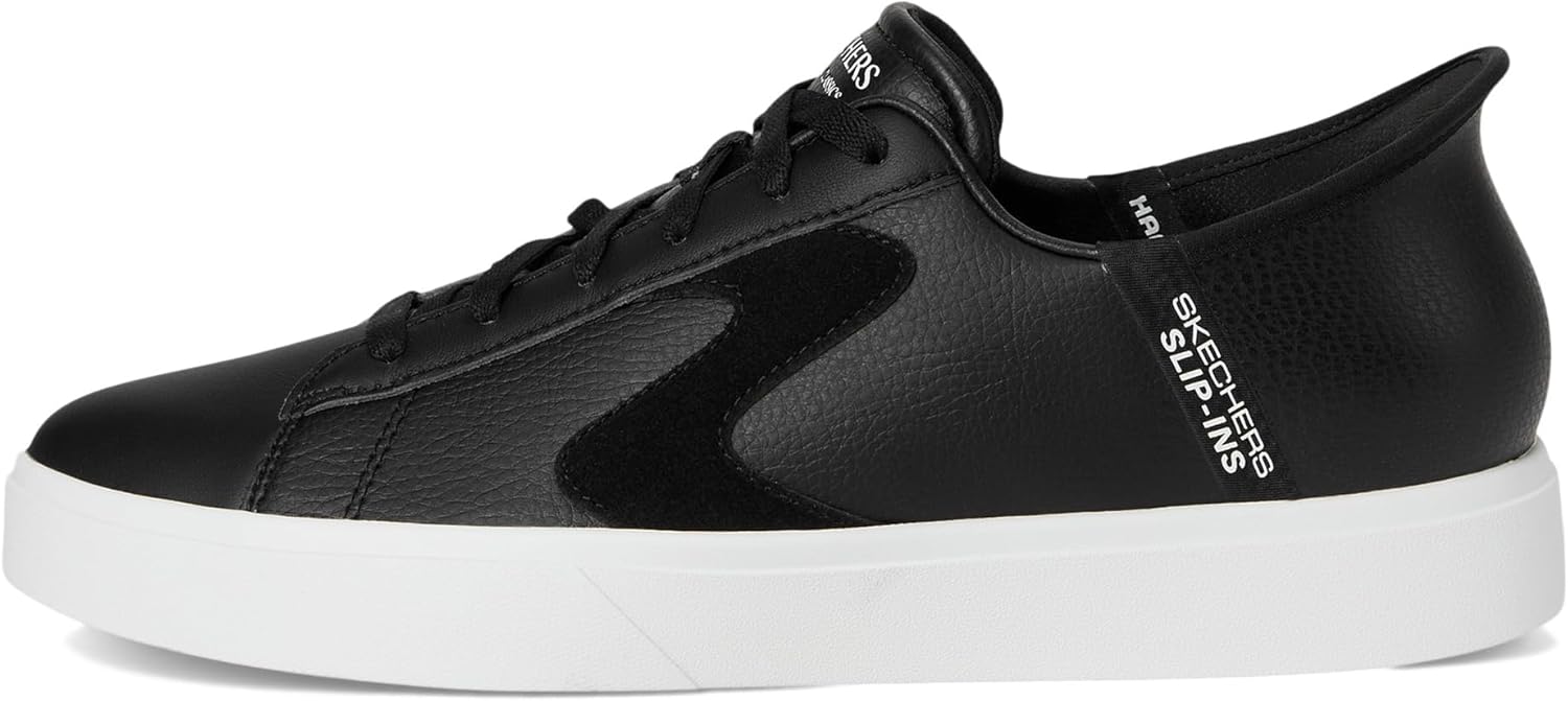 Мужские слипоны Skechers Eden Lx - Strando Hands Free, белый/черный — фото 4
