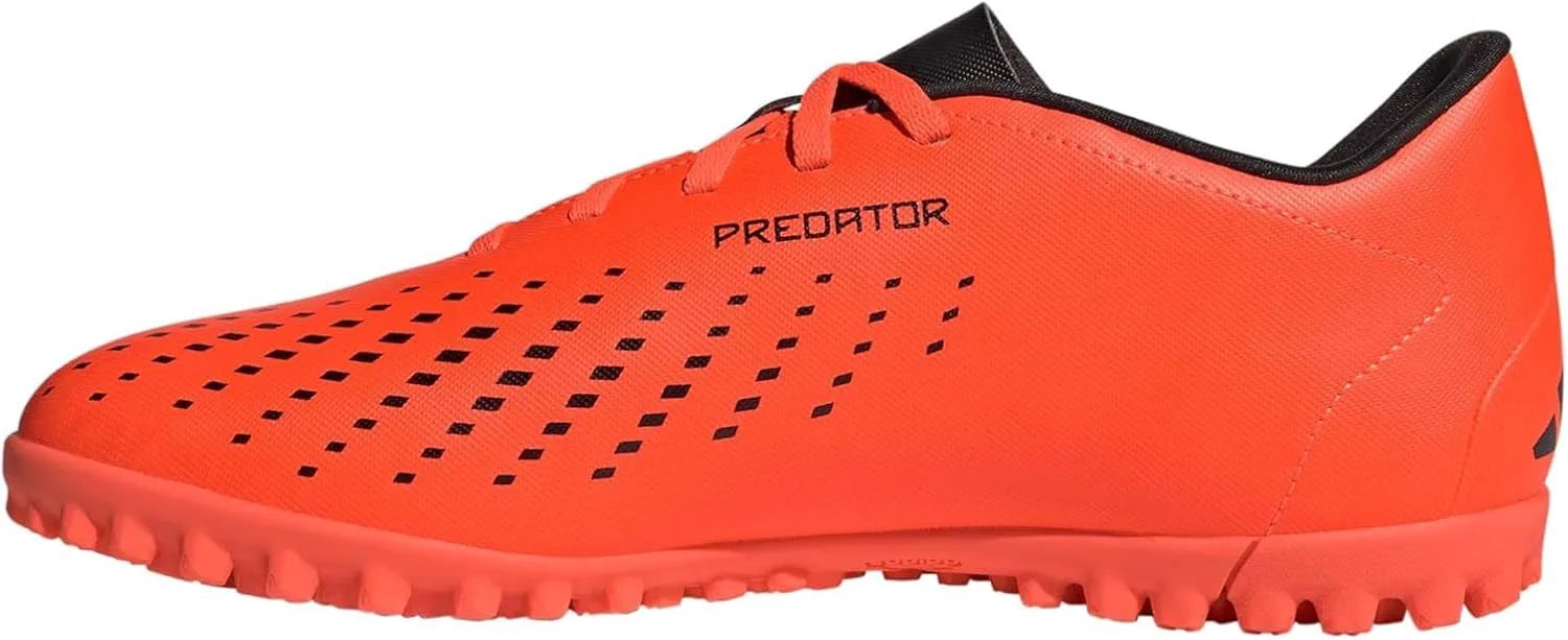 Футбольные бутсы для зала Adidas Predator Accuracy.4 - королевский синий цвет, верх из синтетических материалов и переработанных материалов, оранжевый/черный — фото 3