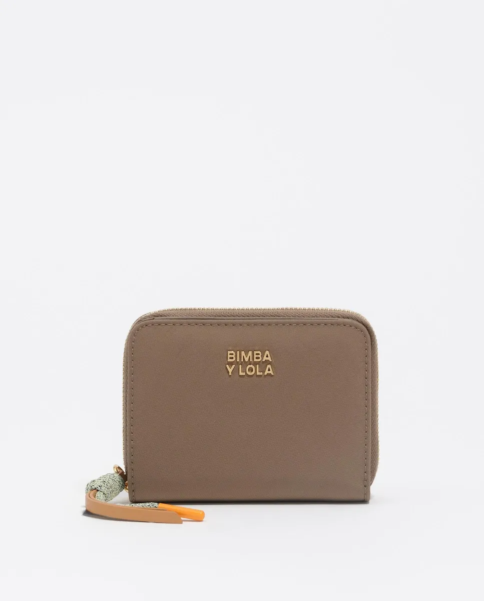 

Женский кошелек с клапаном, нейлон, коричнево-каки Bimba y Lola