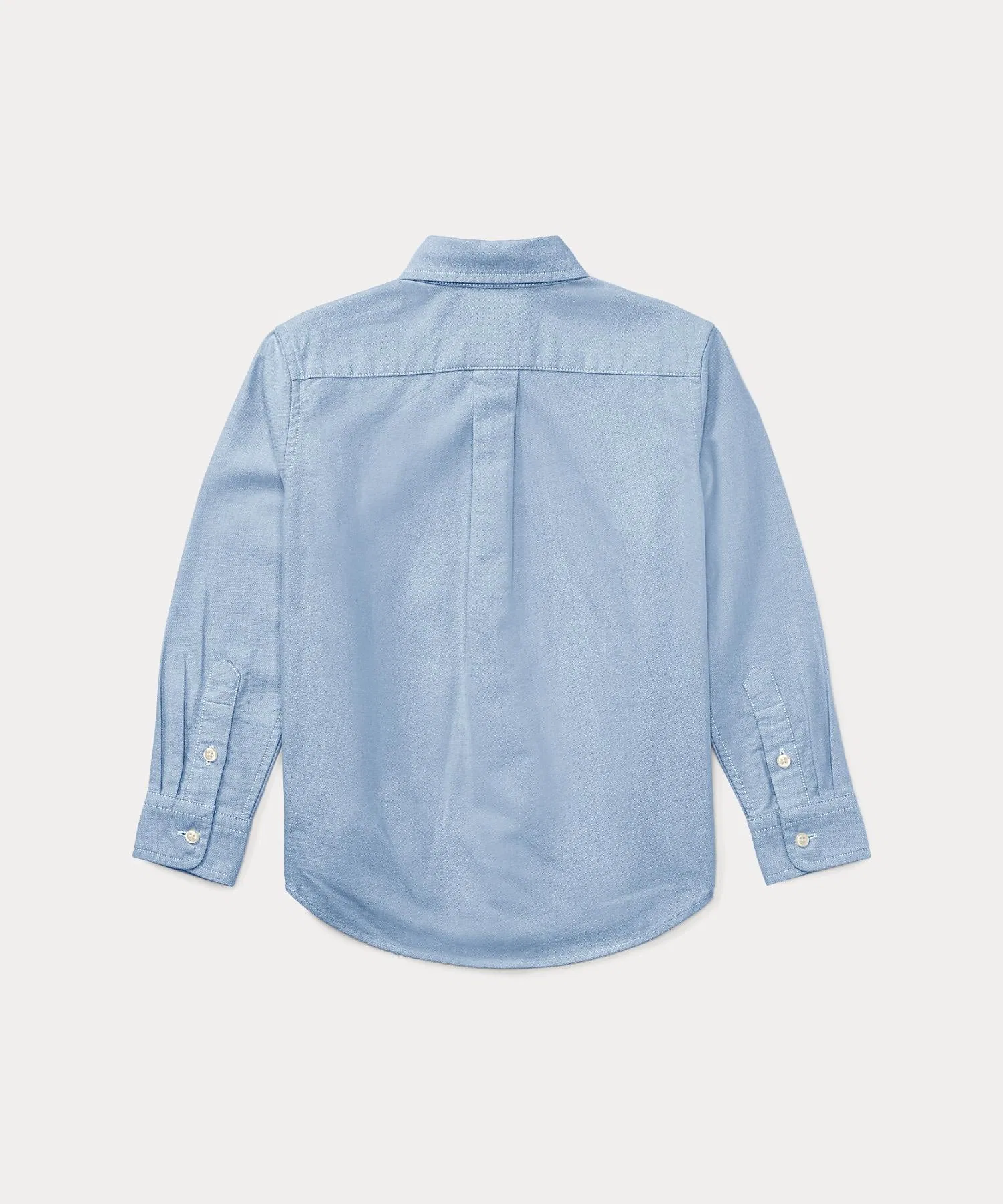 Детская рубашка POLO RALPH LAUREN CHILDRENSWEAR из хлопка оксфорд — фото 3