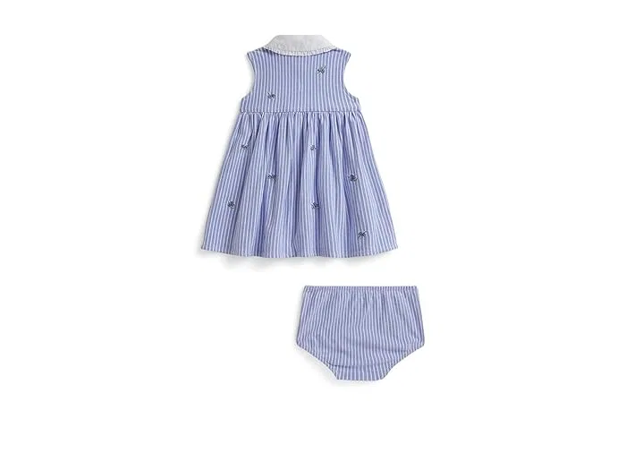 Платье с трусиками голубика Blueberry Cotton Mesh Polo Ralph Lauren Kids, Collection Lime — фото 2