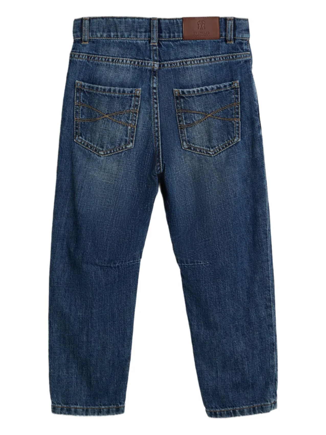 Джинсы Brunello Cucinelli Kids из хлопка, синий — фото 2
