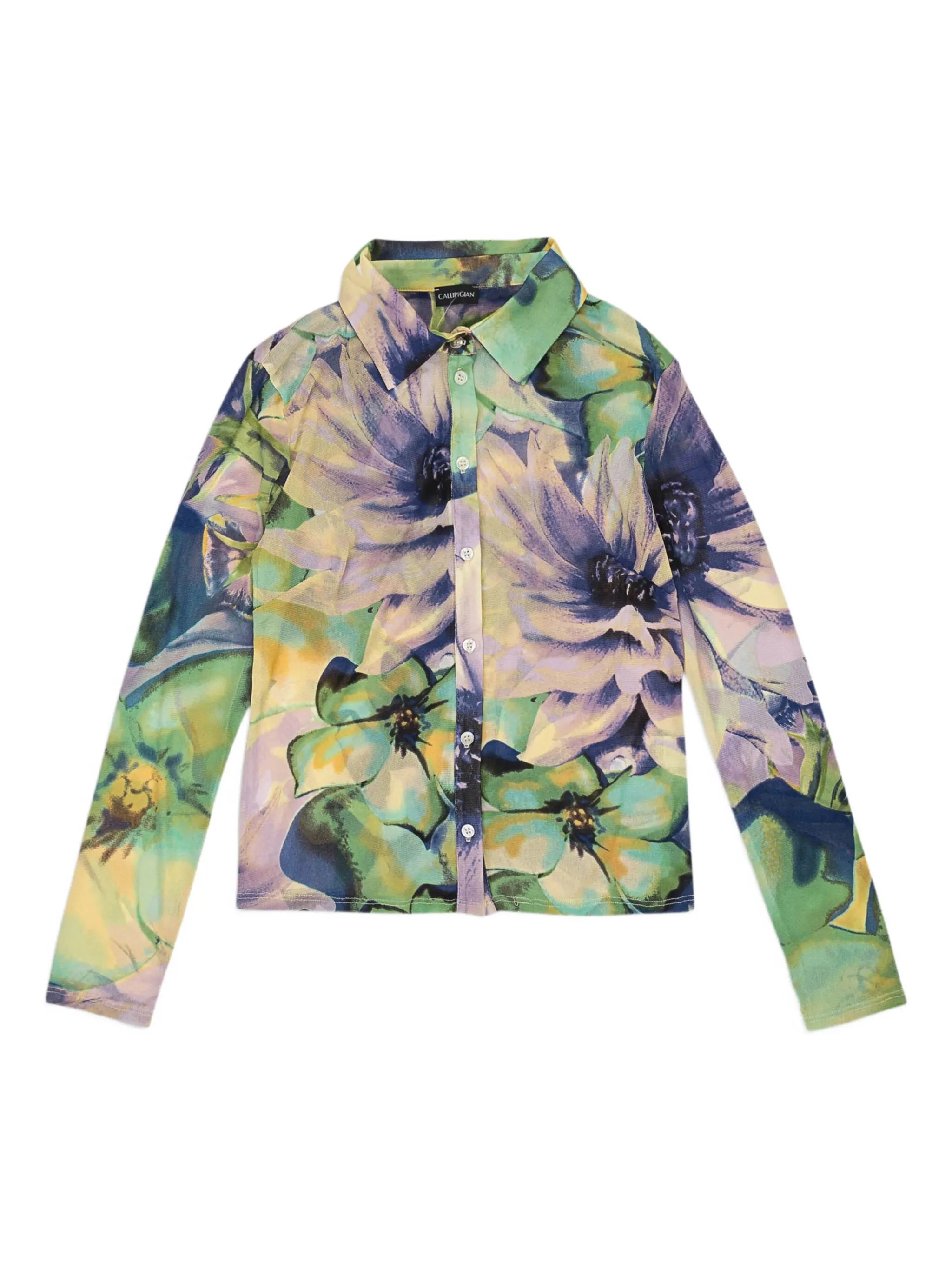 

Рубашка с цветочным принтом Callipygian, зеленый