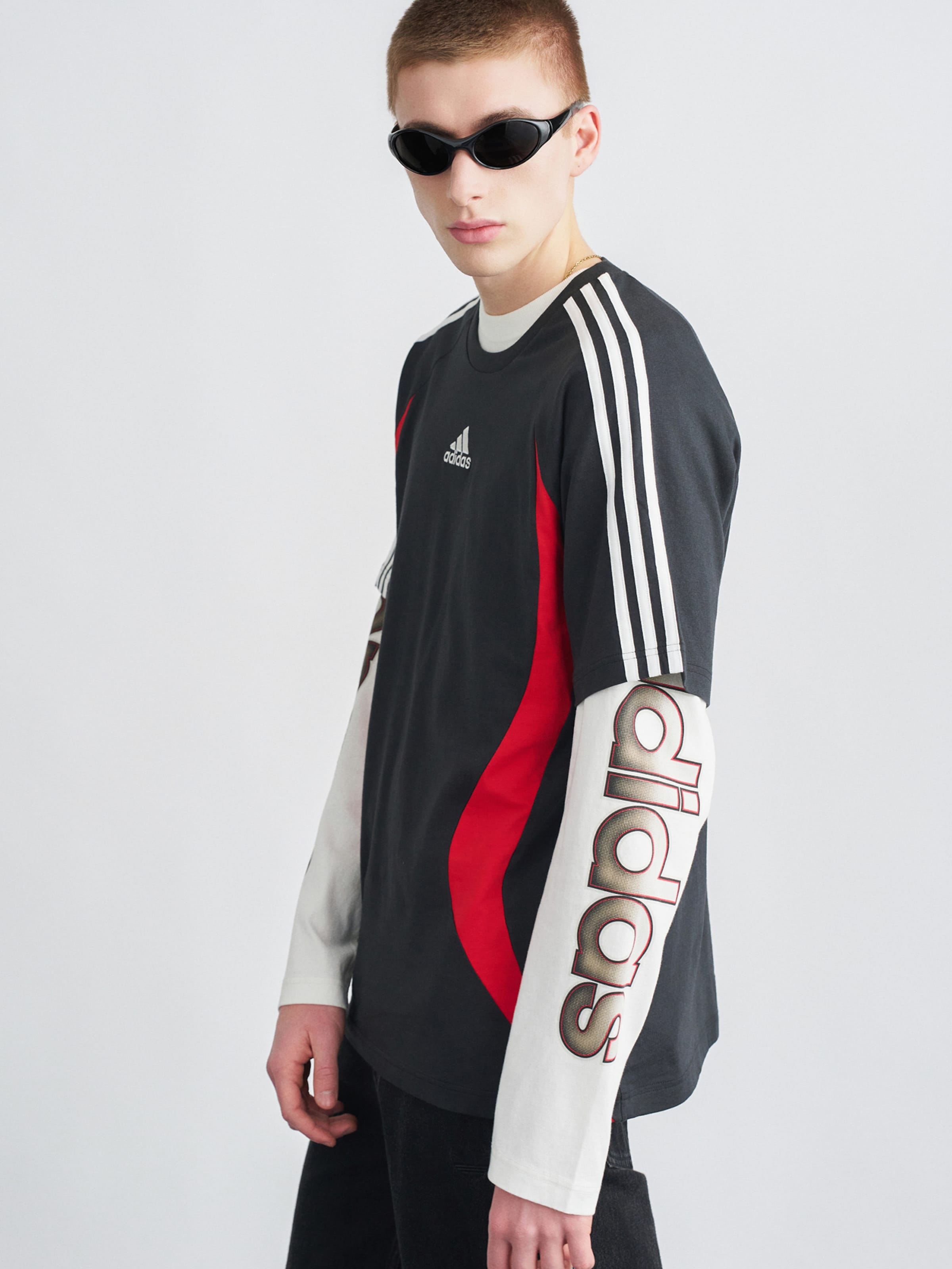 Adidas Originals Футболка 'TEAMGEIST' в черном цвете — фото 3