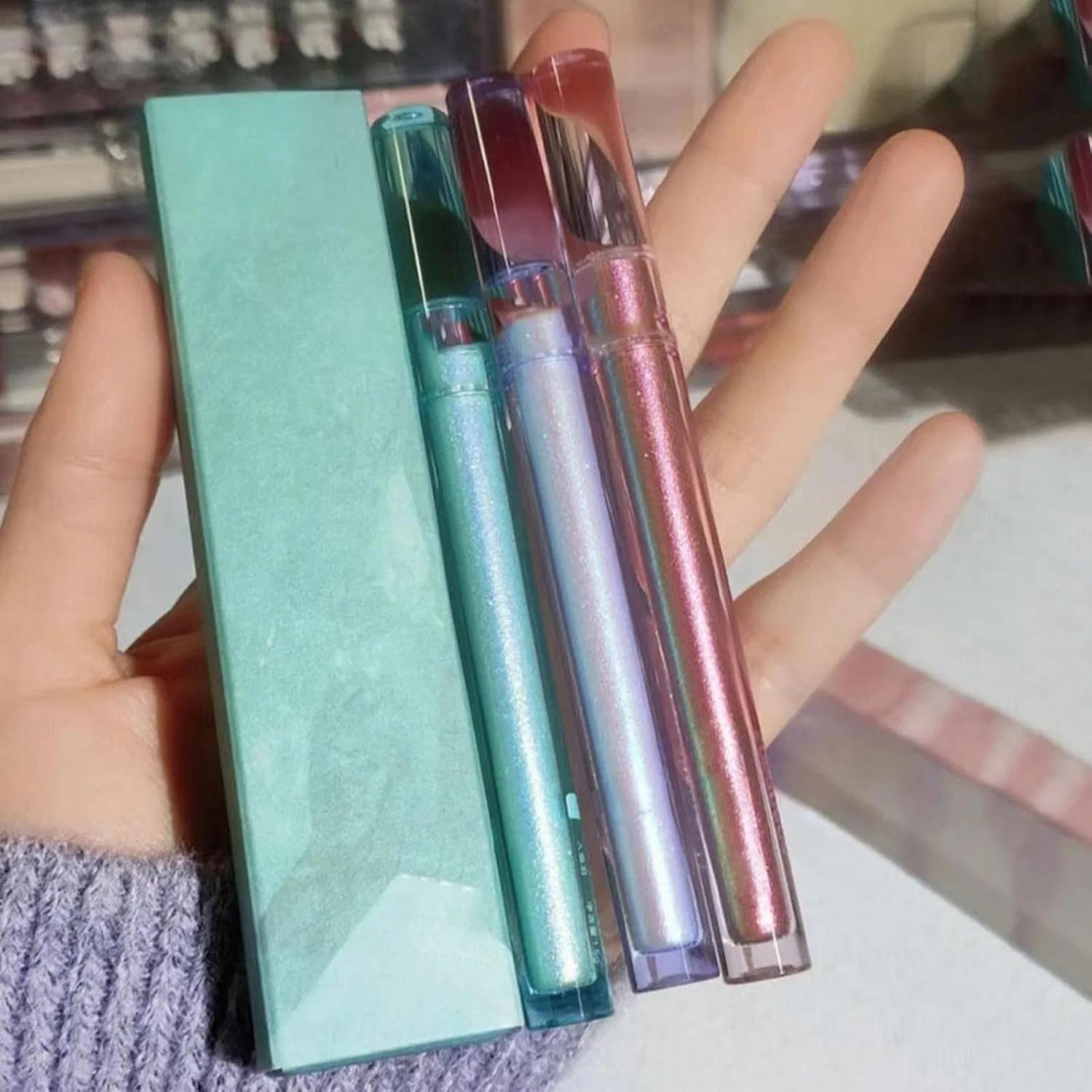 Тени для век жидкие Multi Chrome Glitter Sunset Idol Pack 4 мл — фото 4