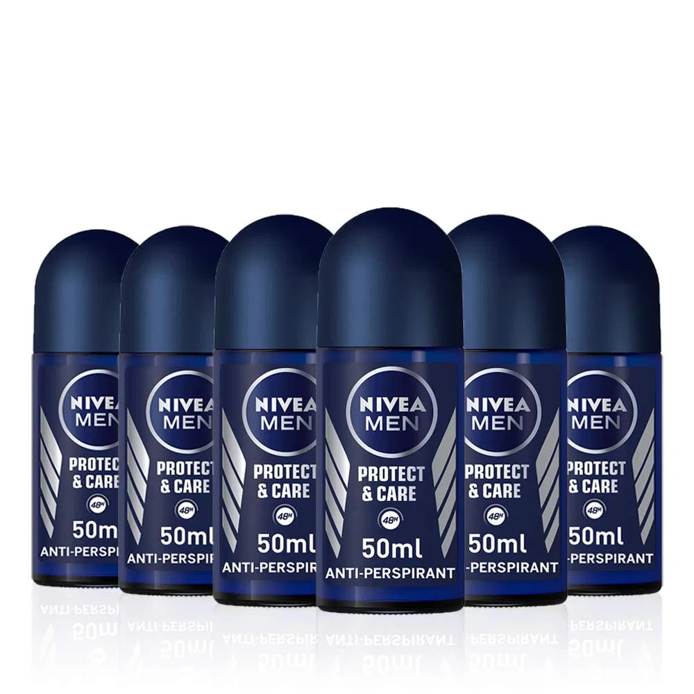 Мужской дезодорант-антиперспирант NIVEA MEN Protect & Care, 50 мл, 6 шт. Nivea