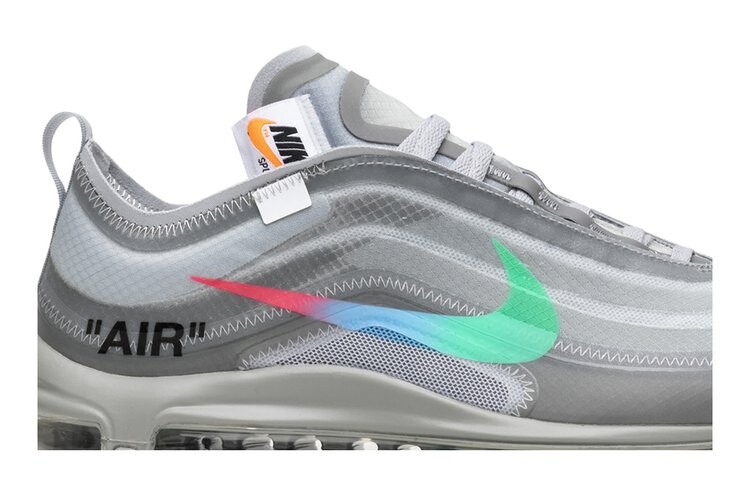 Кроссовки Nike Off-White x Air Max 97 'Menta', серый — фото 2