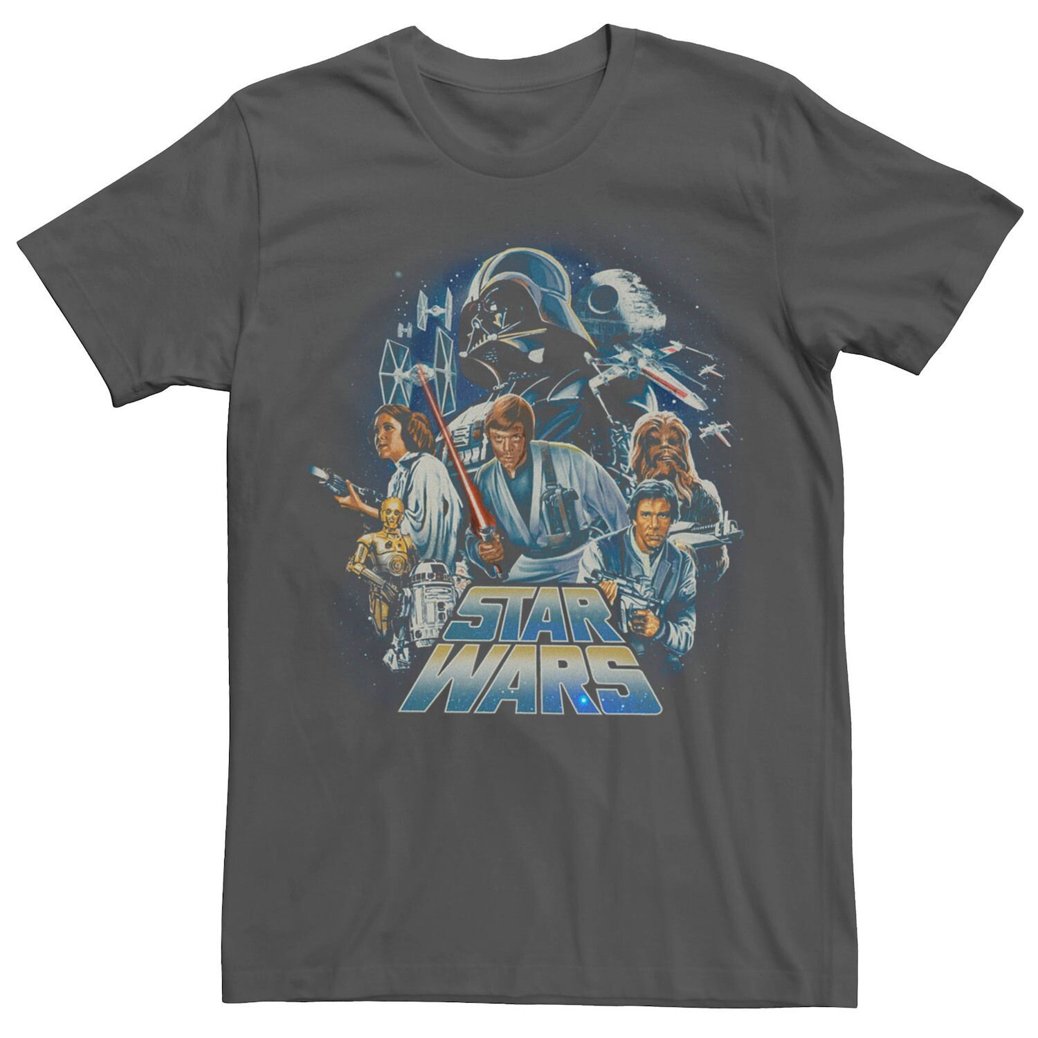 

Мужская футболка с плакатом Star Wars Classics A New Hope Licensed Character