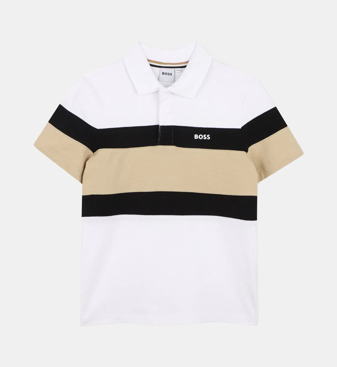 Комплект из поло и бермуд Boss Kidswear, черный — фото 2