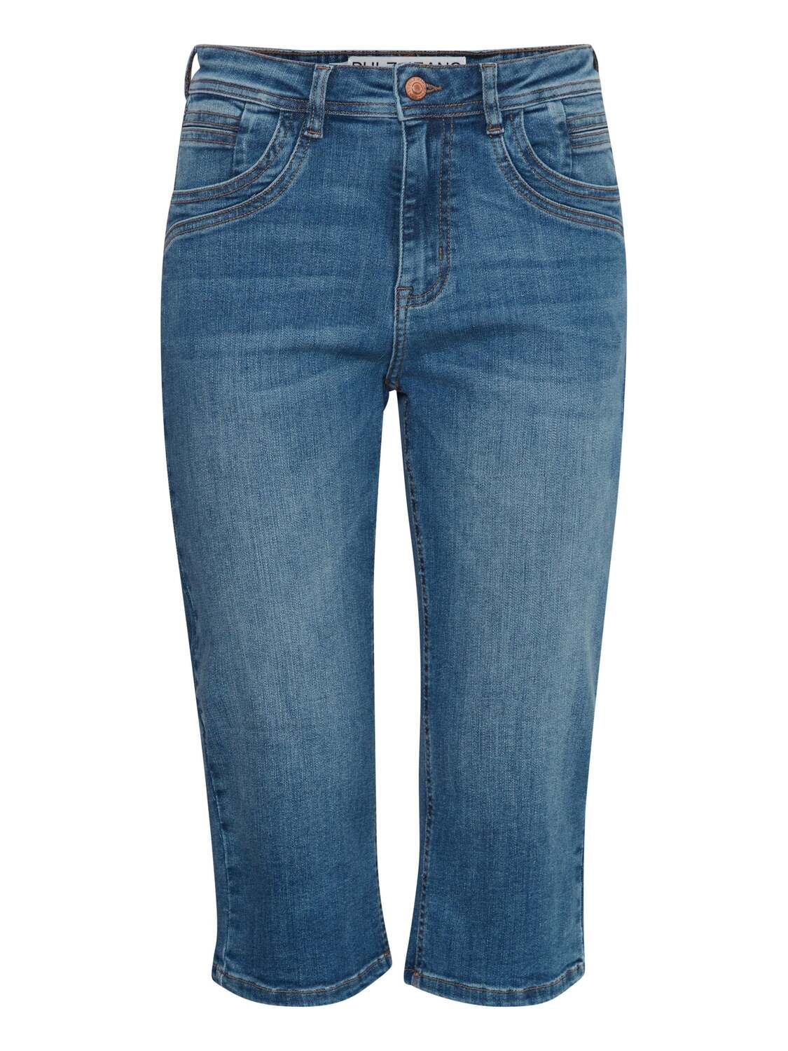 

PULZ Jeans Скинни джинсовые шорты 'PZKatja' в синем дениме