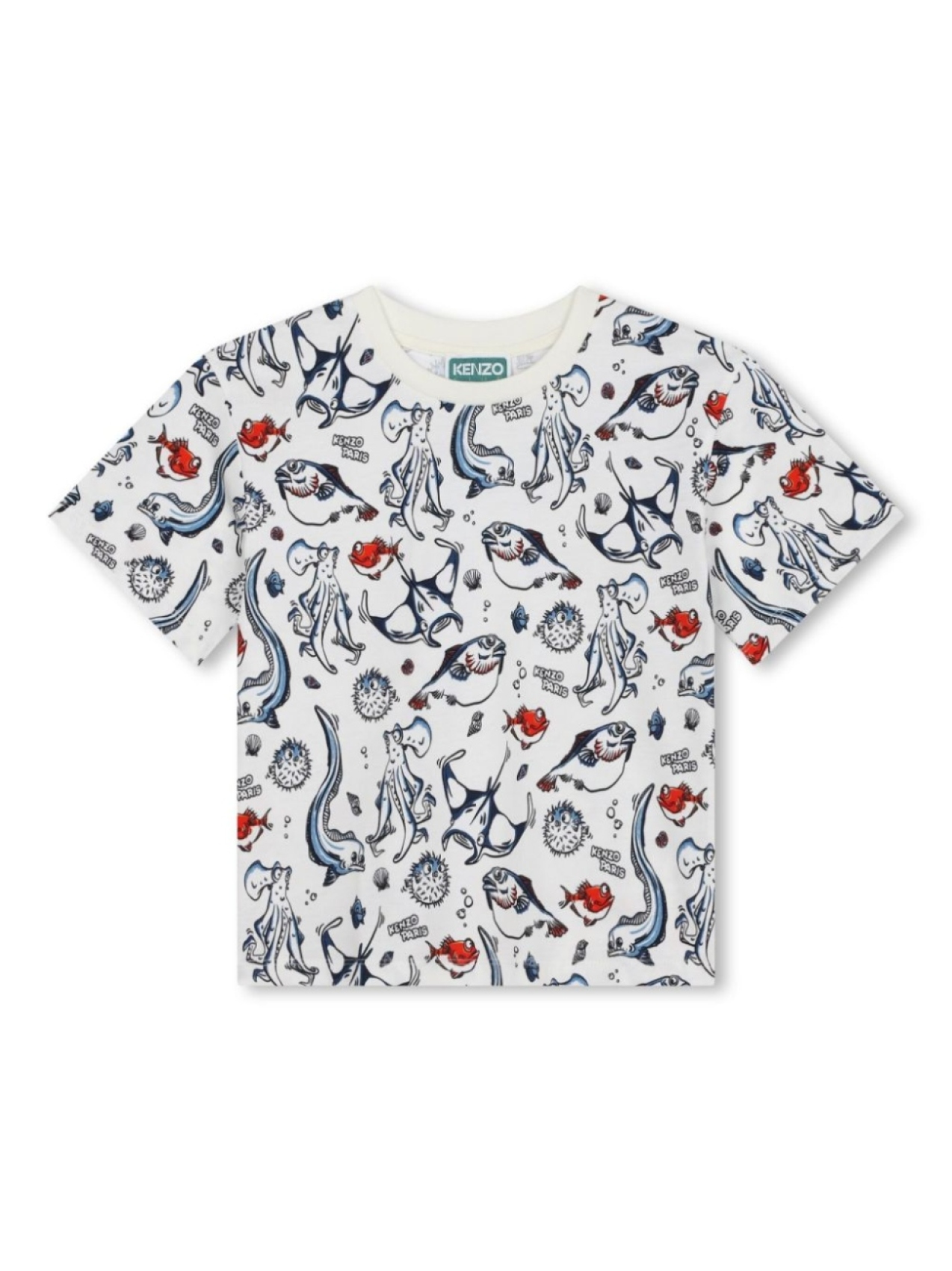 

Kenzo Kids футболка с принтом, белый