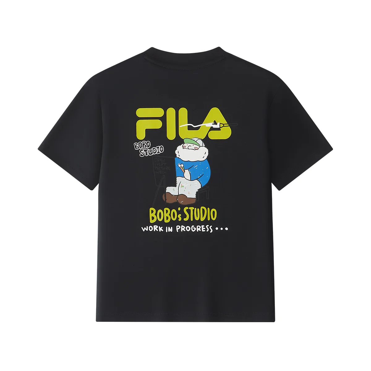 Футболка свободного кроя для детей FILA KIDS, P-NV Legend Blue — фото 3