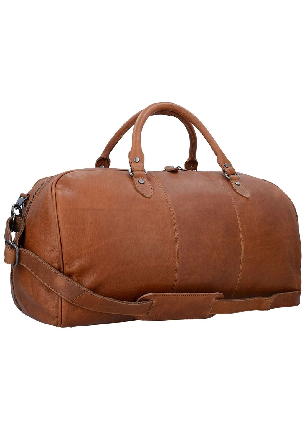Кожаная дорожная сумка Wax Pull Up Weekender 53 см The Chesterfield Brand, цвет Cognac — фото 4