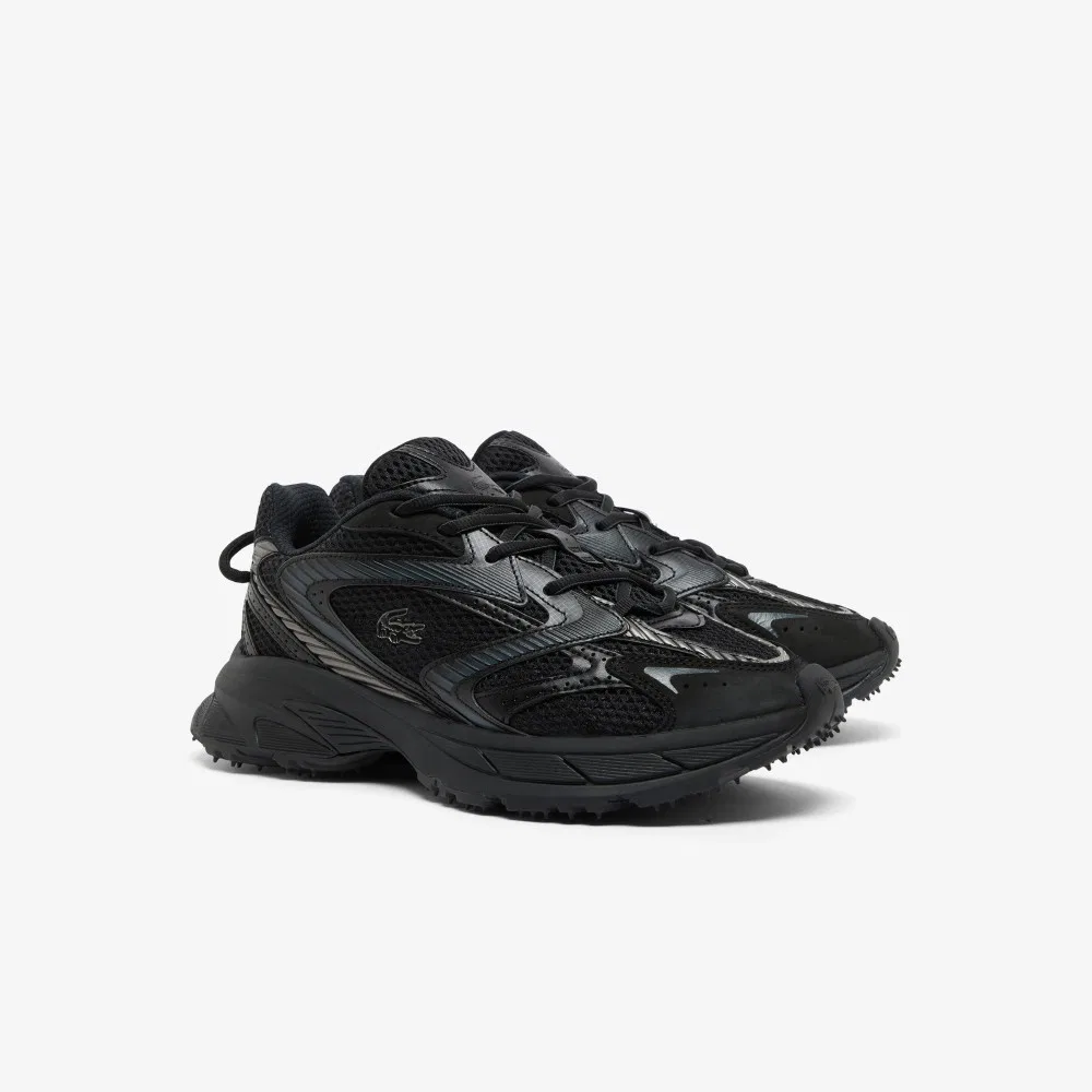 Мужские низкие кроссовки L003 Neo Shot чёрные от Lacoste — фото 3