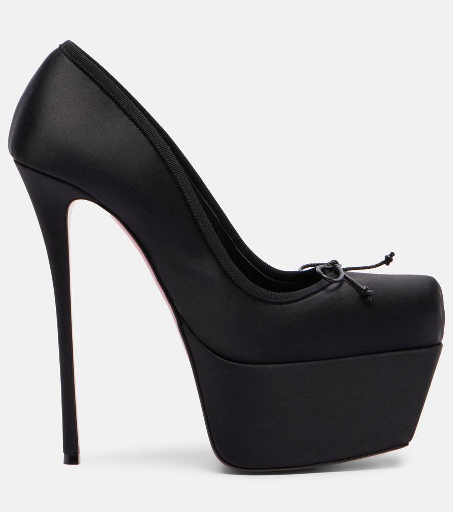 Туфли-лодочки Cassia 160 из сатина Christian Louboutin, Black/Lin Black — фото 4