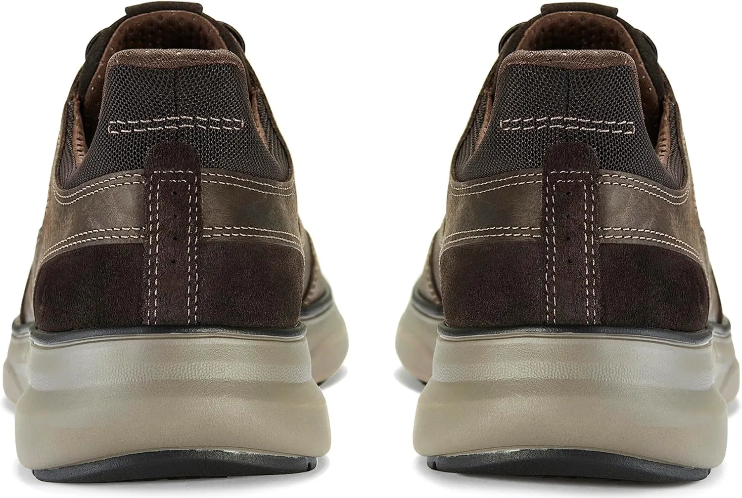 Кроссовки модные Clarks Mullan Easy, темно-коричневая кожа — фото 4
