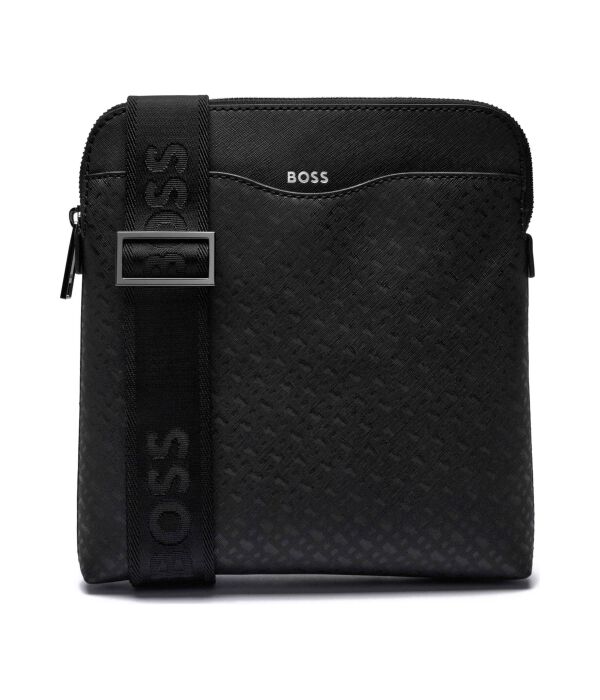 

Кожаная маленькая сумочка zair m_envelope Boss, черный