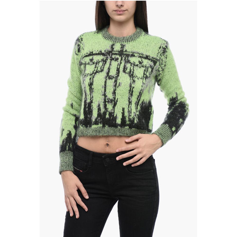 

Зеленый тканевый свитер Diesel, Green