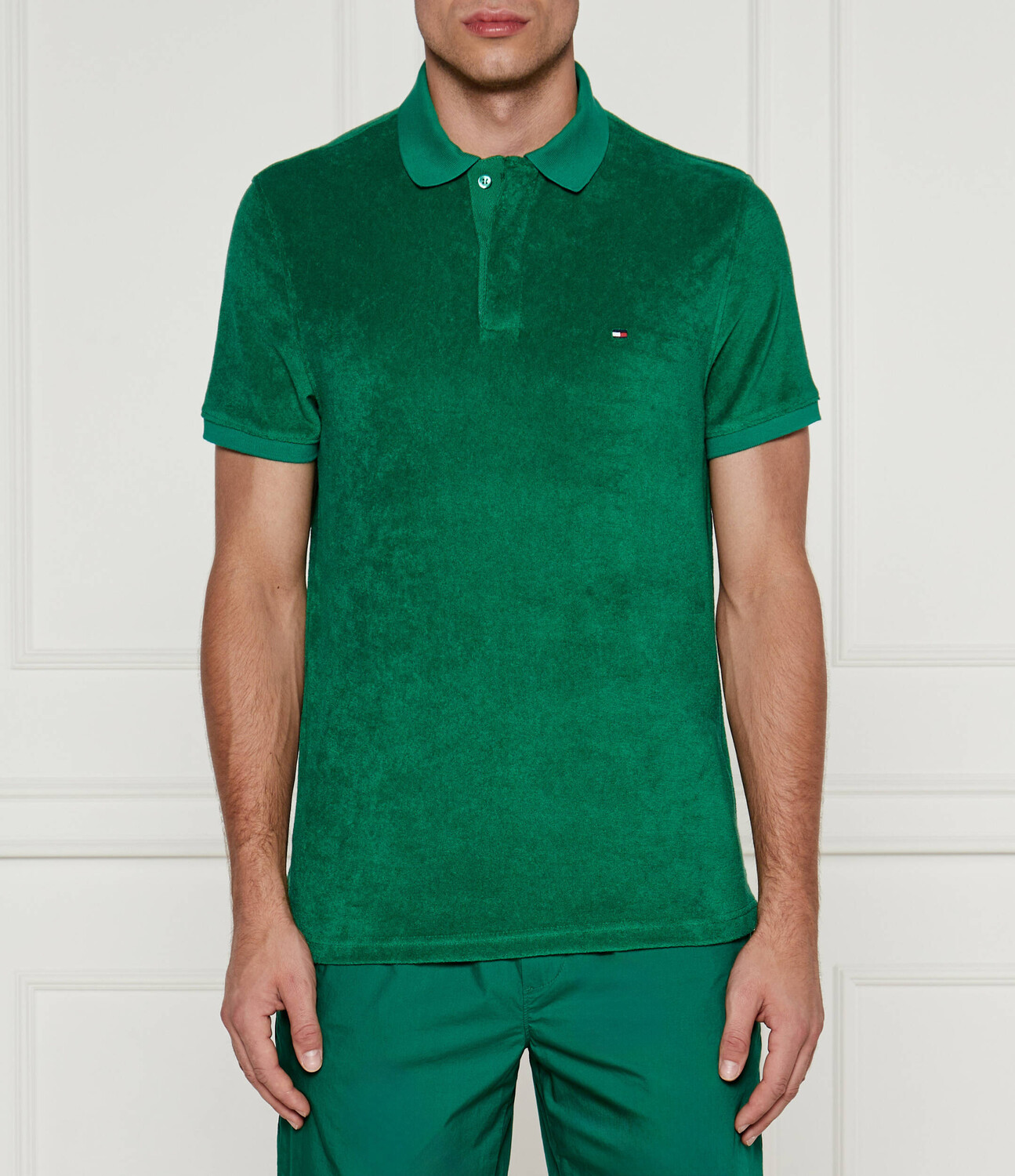 

Поло Tommy Hilfiger Regular Fit, зеленый