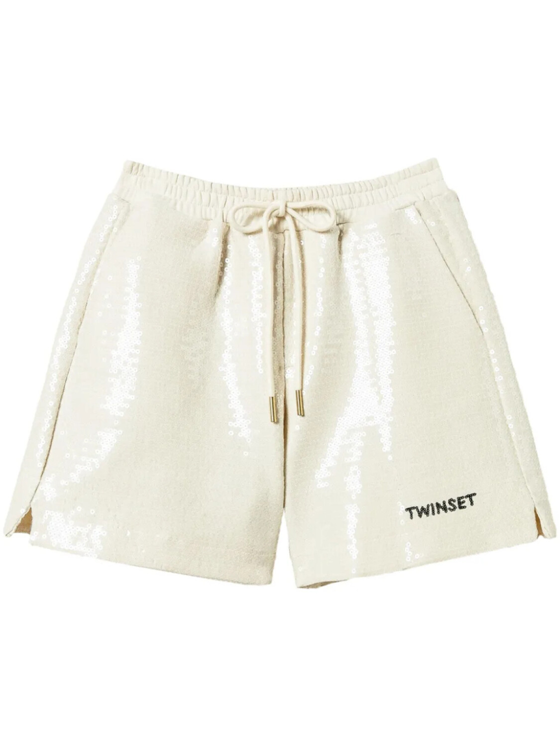 

TWINSET шорты с пайетками, нейтральный