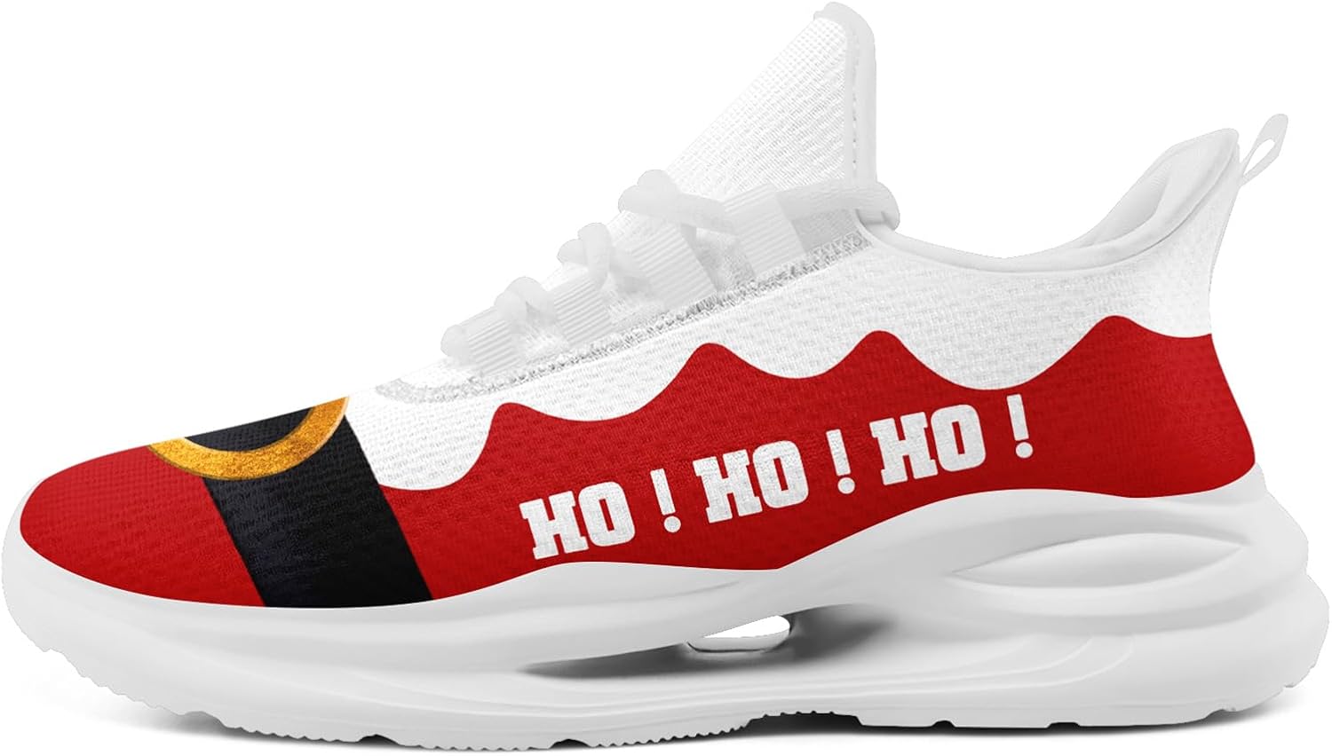 

Рождественские кроссовки для мужчин и женщин, легкие спортивные с сеткой, праздничная обувь для тренировок, зала и тенниса Onegam, белый/черный/красный