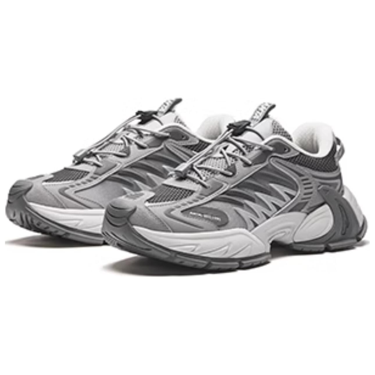 Кроссовки ANTA Star Moon 2 Lifestyle Shoes Men Low-top Pigeon Gray/Volcanic Gray, серый — фото 2